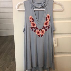 Never worn flower tank from Francesca’s